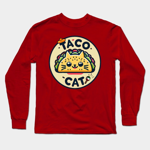 Taco Cat Long Sleeve T-Shirt by mieeewoArt